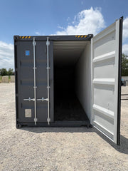 NEW 40ft High Cube Double Door Shipping Container – Slate Gray | Tunnel Storage Container image 3