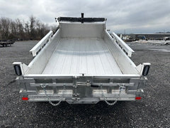 Cargo Pro 6 x 12 Aluminum Dump Trailer – Ladder Ramps image 1