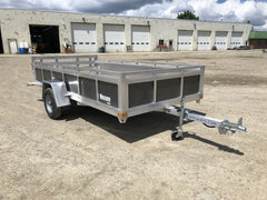 2022 Mission Trailers 6×12 Aluminum Open Utility w/Integrated Rear Ramp image 0