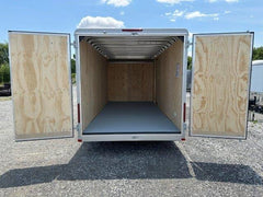 Car Mate 7 x 16 Enclosed Cargo Trailer – Barn Doors image 1