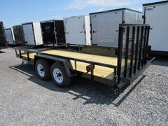 Premier 7 x 16 Landscape Utility Trailer – Rear Ramp Gate image 3