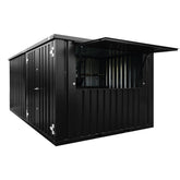 Flat Pack Container 4×3 Meters Black Ral 9005 image 0