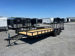 Carry-On 7 x 20 Landscape Utility Trailer – Side Ramp Gate image 2