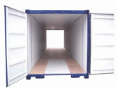 40ft x 8ft One Trip Tunnel Container (Double End Door) Blue image 0