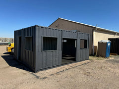 20’x16’ Modified Shipping Container Office for Sale | ADU Container Home image 1