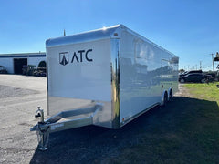ATC 8.5 x 28 Enclosed Aluminum Car Trailer – Rear Spoiler image 2