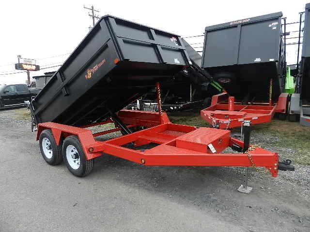 BWise 6 x 10 Low Profile Dump Trailer – Combo Gate & Ramps image 0