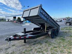 BWise 7 x 14 Low Profile Dump Trailer – Tarp Kit image 1