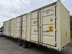 40′ x 8′ x 9.5′ High Cube Shipping Container with 4 Doors – New One Trip – Beige image 3