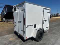 Homesteader 5 x 8 Enclosed V-Nose Cargo Trailer – Barn Doors image 3