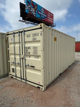 NEW 20ft Ivory Double Door Shipping Container image 0