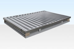 3M X 2.1M Flat Pack Storage Container – Galvanised image 0