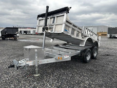 Cargo Pro 6 x 12 Aluminum Dump Trailer – Ladder Ramps image 2
