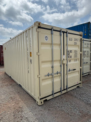 NEW 20ft Ivory Double Door Shipping Container image 2