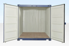 10Ft X 8Ft Shipping Container (One trip) – Blue image 2