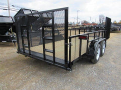 Premier 7 x 16 Landscape Utility Trailer – Mesh Sides & ATV Ramp image 3