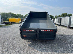Covered Wagon 6 x 12 Prospector Dump Trailer – Ladder Ramps image 1