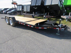 BWise 7 x 20 Low Profile Split-Tilt Equipment Trailer – Gravity Tilt image 0