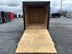 Homesteader 7 x 14 Enclosed Cargo Trailer – Black Trim OHV image 1