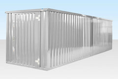 6M X 2.1M End Linked Flat Packed Container Bundle (Galvanised) image 2