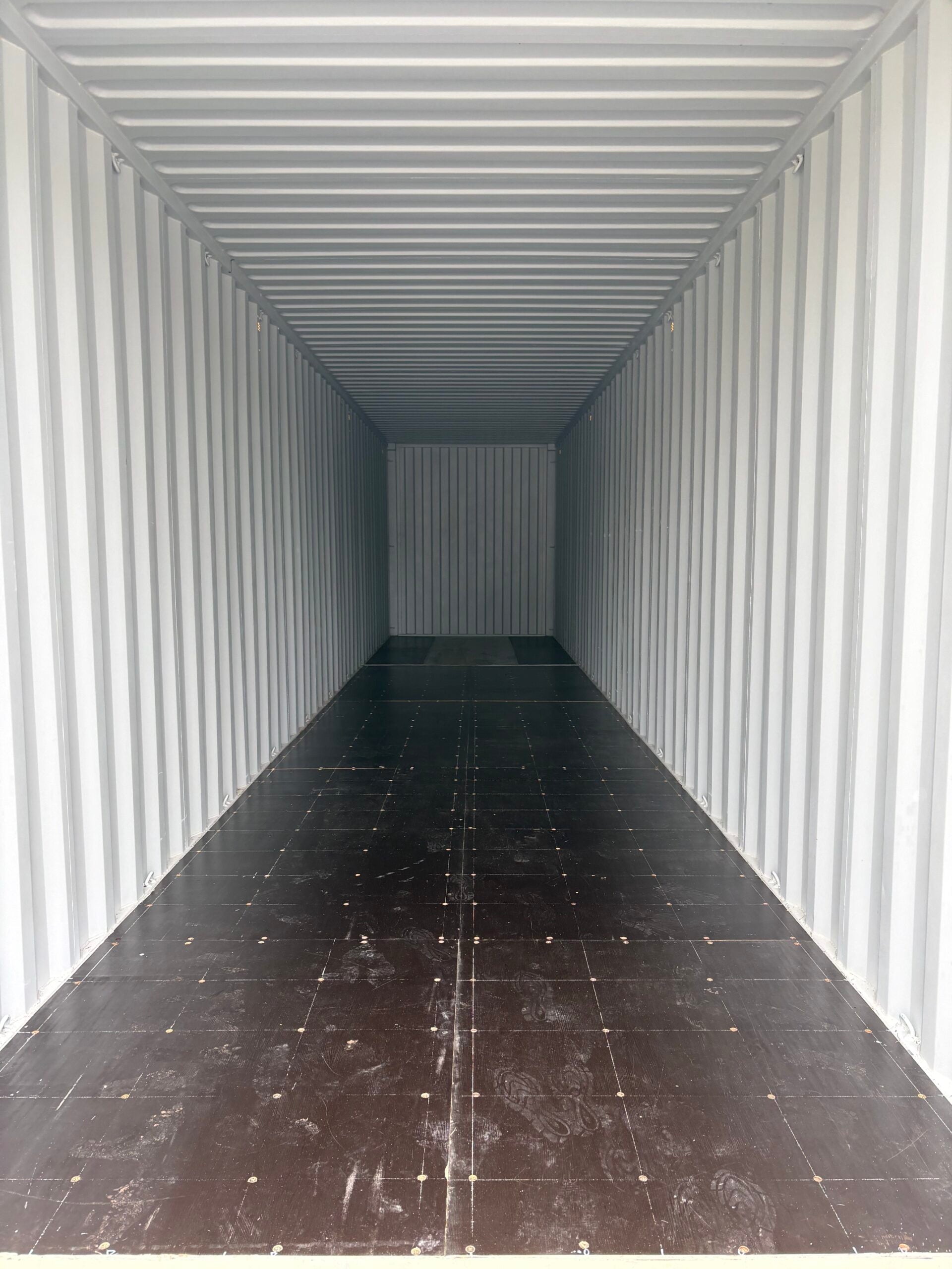 NEW 40ft High Cube Shipping Container – Ivory | Wind & Watertight Storage Container image 2