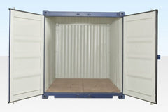 10Ft X 8Ft Shipping Container (One trip) – Blue image 0