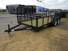 Premier 7 x 16 Landscape Utility Trailer – Mesh Sides &amp; ATV Ramp image 2