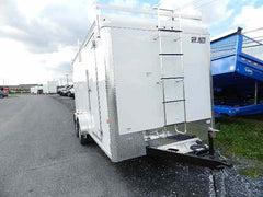 Car Mate 7 x 16 Enclosed Contractor Trailer – 6″ Added Height image 2