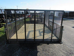Premier 7 x 12 Landscape Utility Trailer – Mesh Sides &amp; ATV Ramp image 2