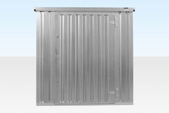 4M X 2.1M Flat Pack Container Store – Galvanised image 2