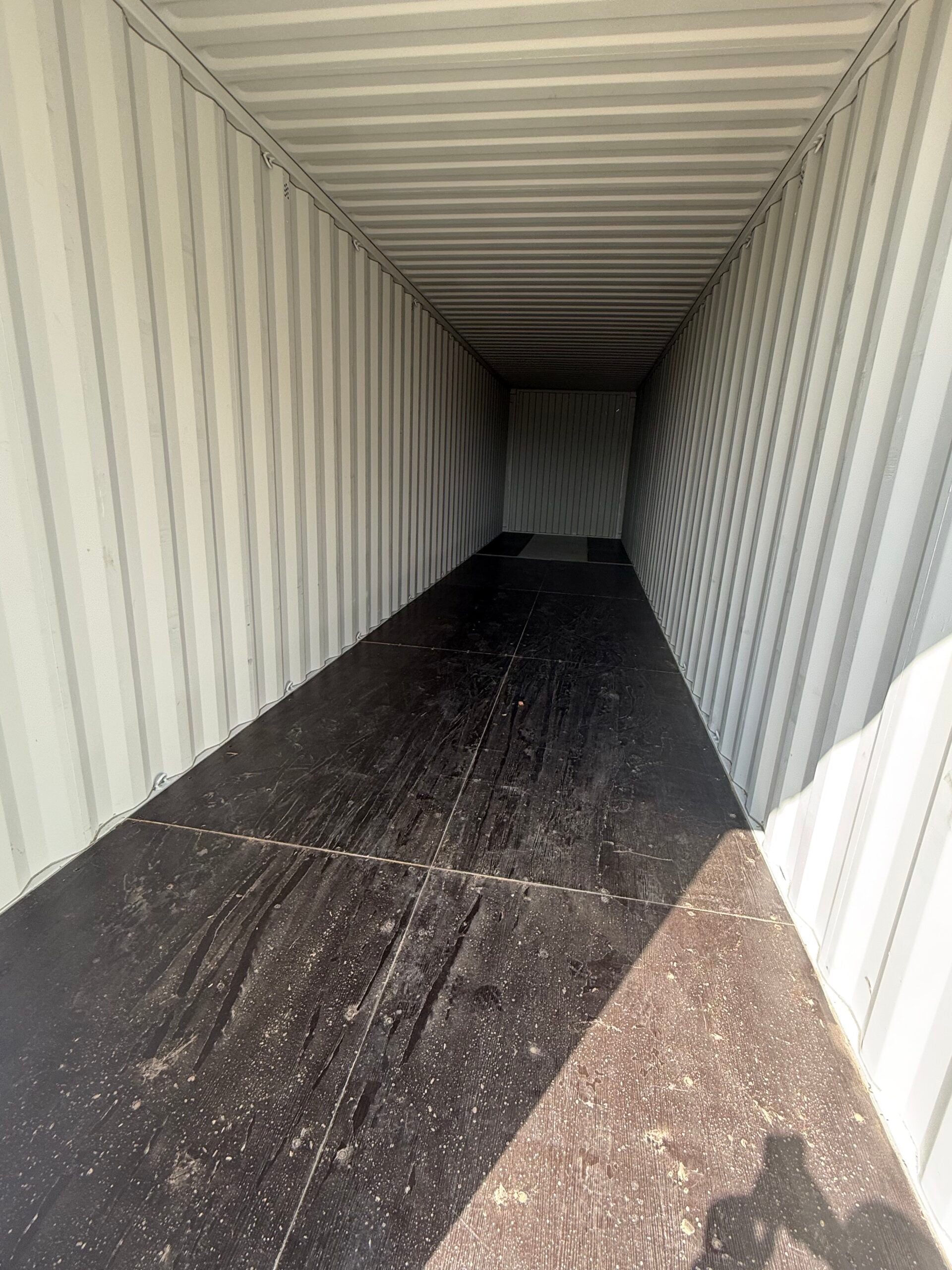 NEW 40ft High Cube Blue Shipping Container – Gentian Blue Single Door Storage Container image 3