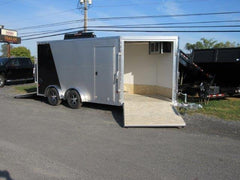 Sno Pro 7.5 x 14 Drive On/Off Snowmobile Trailer – All Aluminum image 2