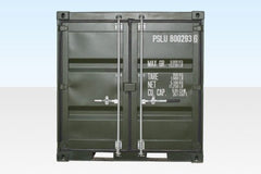 8Ft One Trip Shipping Container (Green) image 1