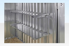 3M X 2.1M Flat Pack Storage Container – Galvanised image 1