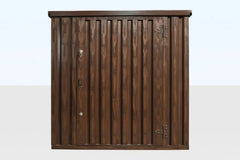 Wood-Effect Flat Packed Storage Container 2M X 2.1M image 0