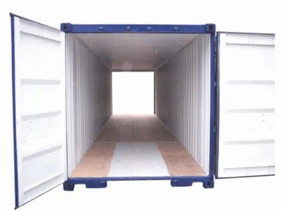 40ft x 8ft One Trip Tunnel Container (Double End Door) Blue image 0
