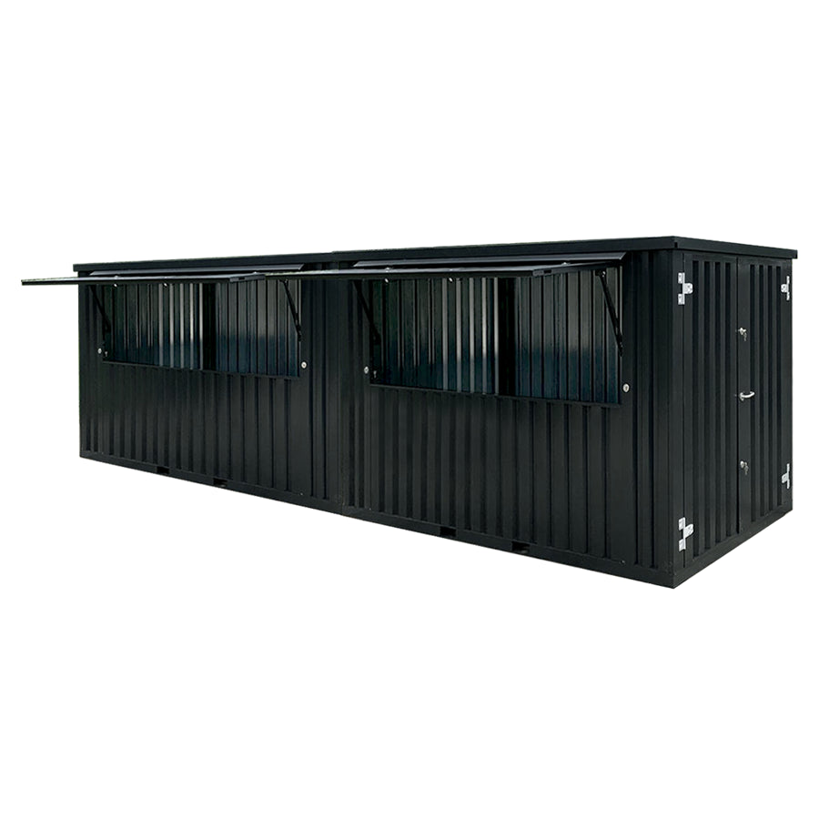Flat Pack Container 8×2 Xl Meters Black Ral 9005 image 0