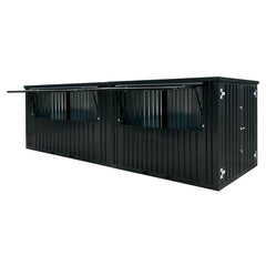 Flat Pack Container 8×2 Xl Meters Black Ral 9005 image 0