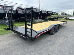 CAM Superline 8 x 24 Full Width Equipment Trailer – Ladder Ramps image 1