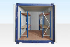Adjustable, Heavy Duty Two Tier Container Racking (Single Bay) image 1