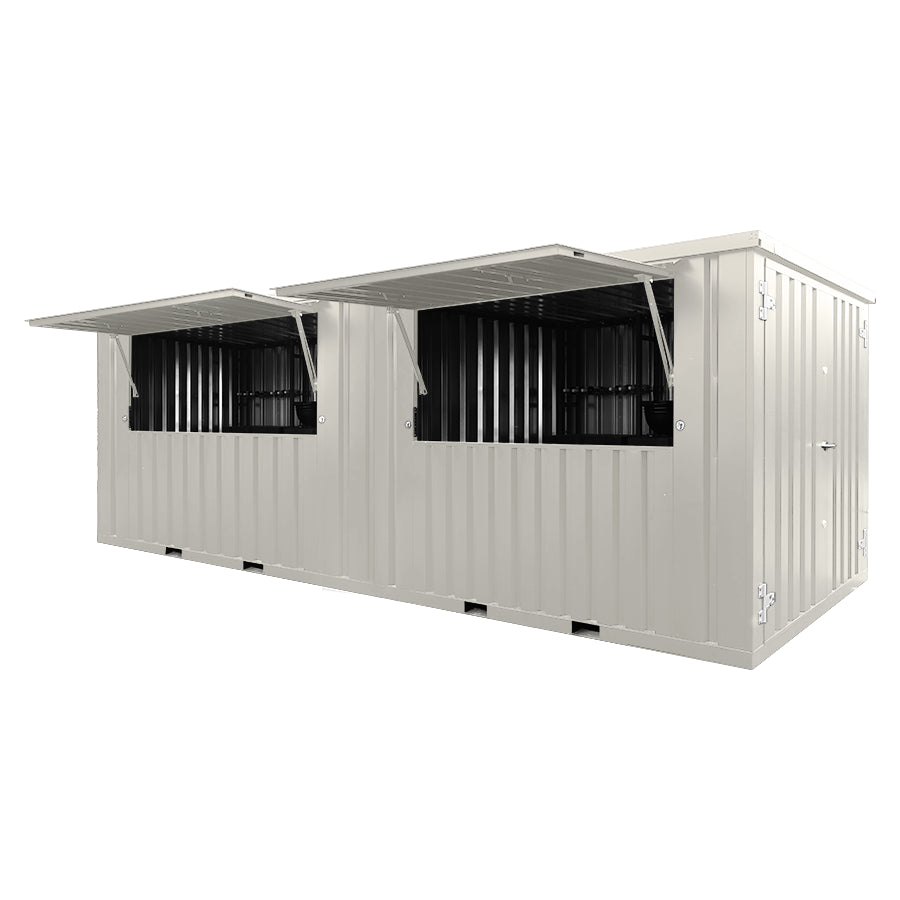 20 Foot White Container Bar – Perfect for Bars, Cafes, and Events image 0