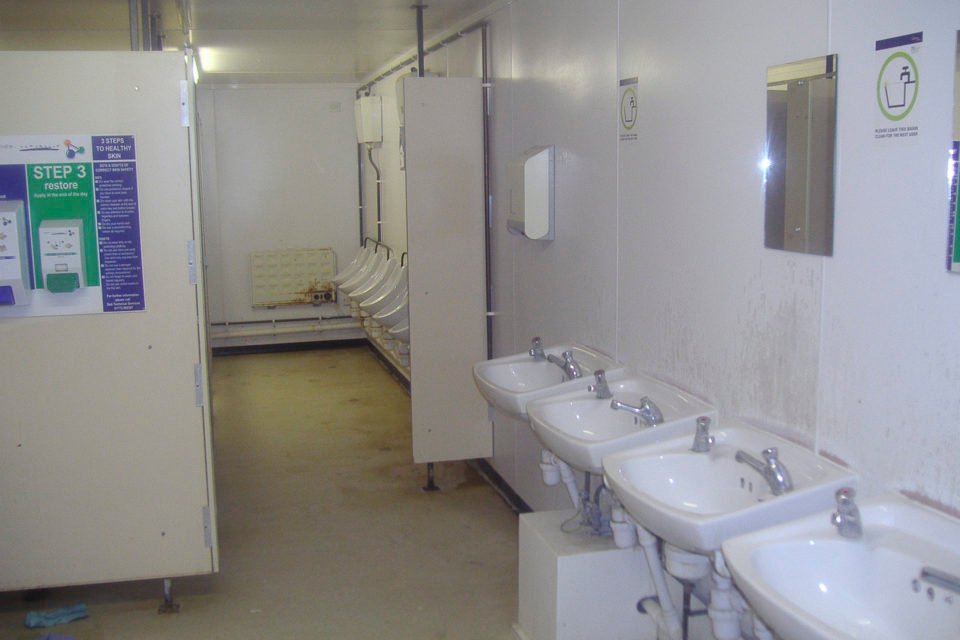 5+1 Steel Toilet Cabin 24ft x 9ft (Heavy-Duty Anti-Vandal Sanitation Unit) image 0