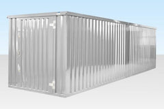 6M X 2.1M End Linked Flat Packed Container Bundle (Galvanised) image 1