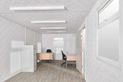 32Ft x 10Ft Jackleg Plastisol Office Cabin image 2