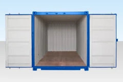 20ft Self Storage Shipping Container – Blue (RAL 5010) | One Trip Secure Storage Unit image 1