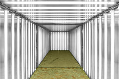 6M X 2.1M End Linked Flat Packed Container Bundle (Galvanised) image 1