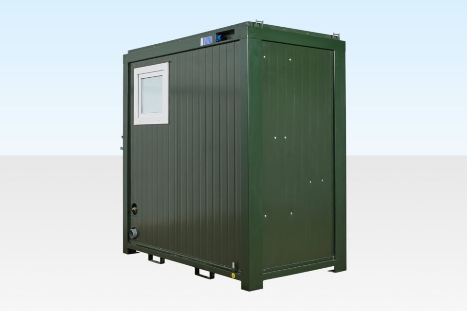 8ft x 5ft Mains Toilet & Shower Cabin (Compact Steel Bathroom Unit) image 0