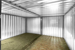 4M X 4.2M Side Linked Flat Pack Container Bundle (Galvanised) image 0
