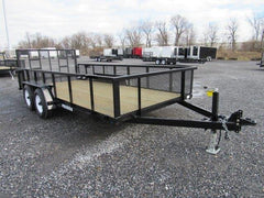 Premier 7 x 16 Landscape Utility Trailer – HD Ramp Gate image 0