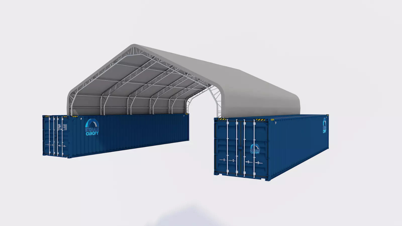 33W x 40L x 12H Peak Double Truss Kwanzaa Hut Shipping Container Roof Quonset image 4